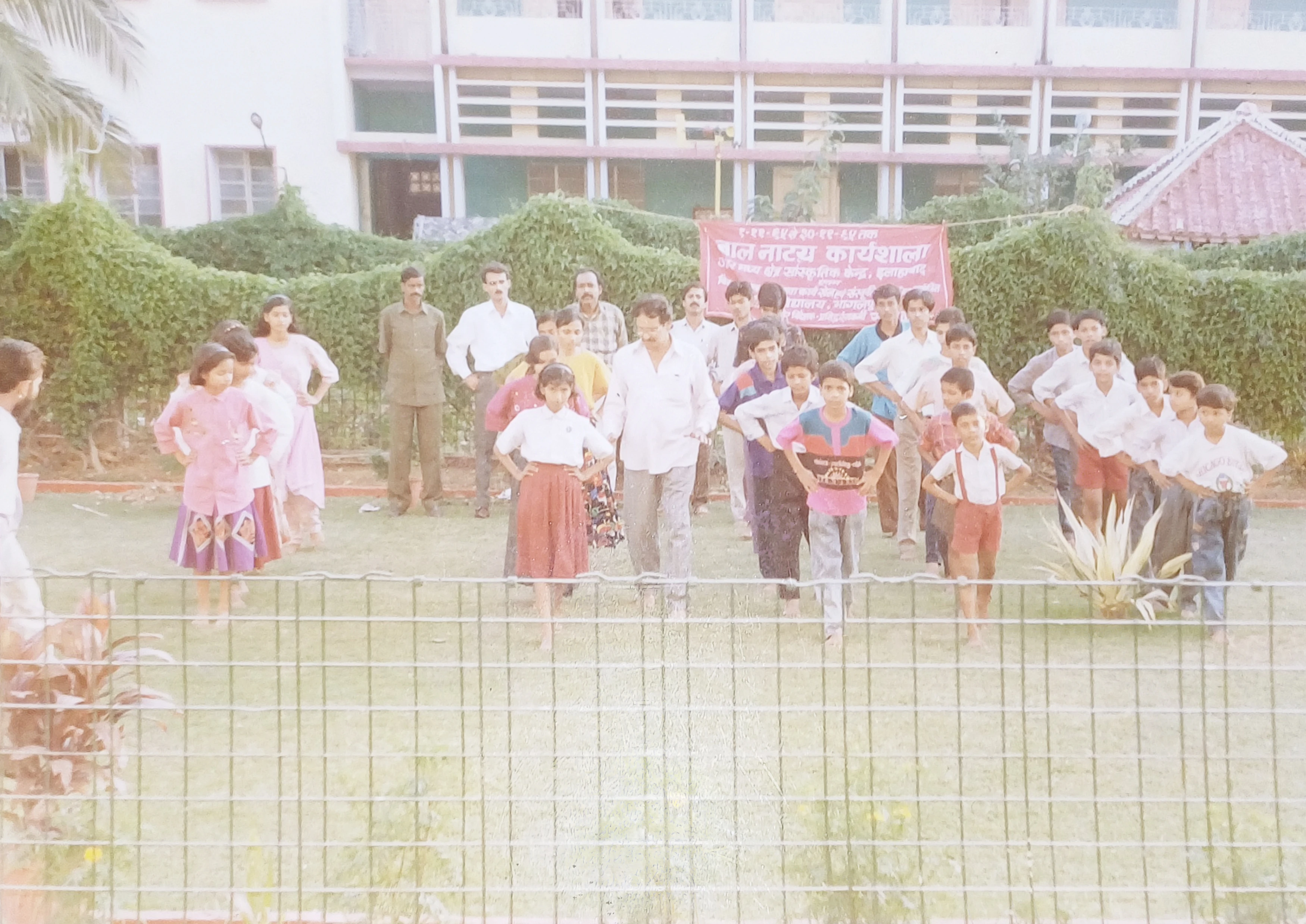 Suman Kumar Leading a Children's Theatre Workshop